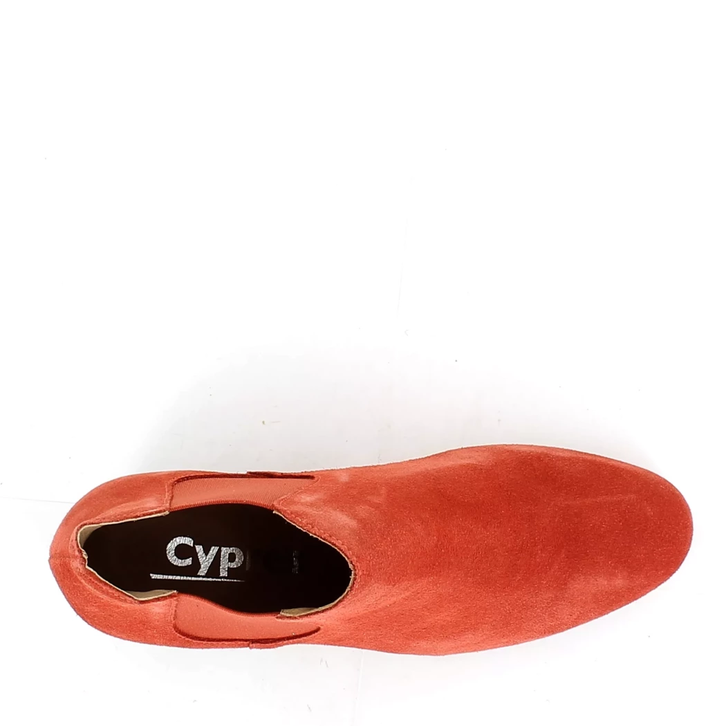 Image (6) de la chaussures Cypres - Boots Orange en Cuir nubuck