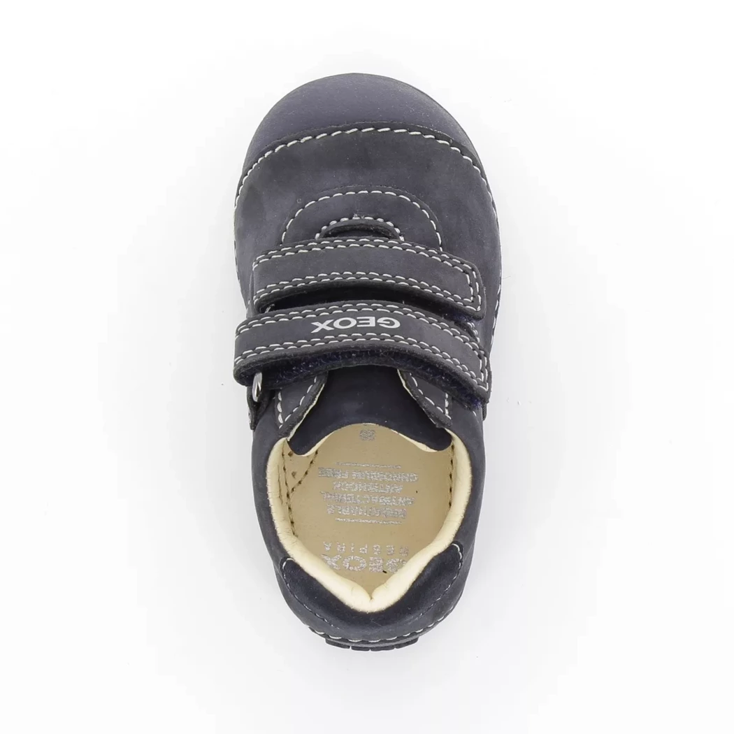 Image (6) de la chaussures Geox - Bottines Bleu en Cuir nubuck