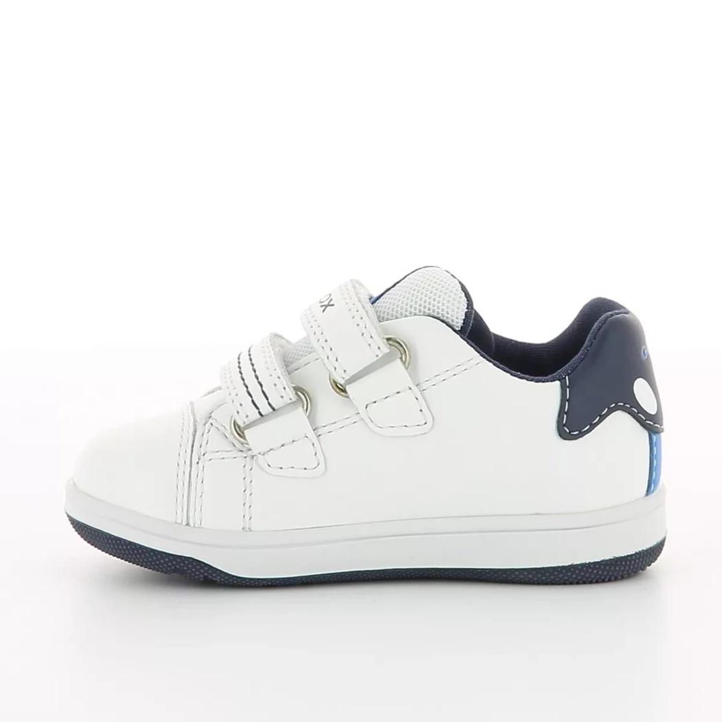 Image (4) de la chaussures Geox - Baskets Blanc en Cuir et textile