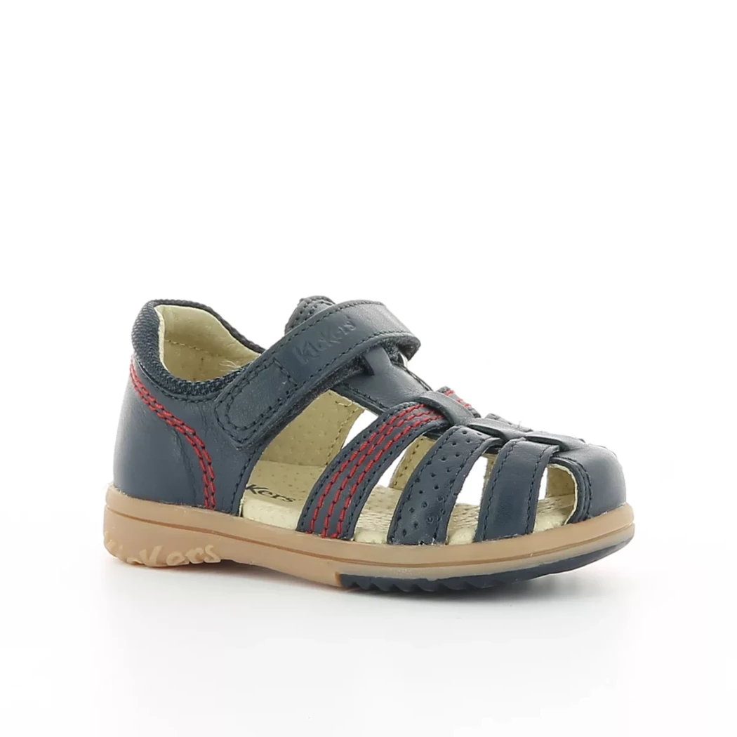 Image (1) de la chaussures Kickers - Sandales et Nu-Pieds Bleu en Cuir