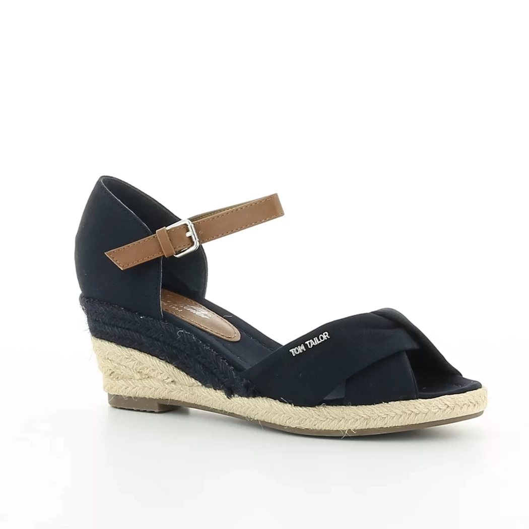 Image (1) de la chaussures Tom Tailor - Sandales et Nu-Pieds Bleu en Textile