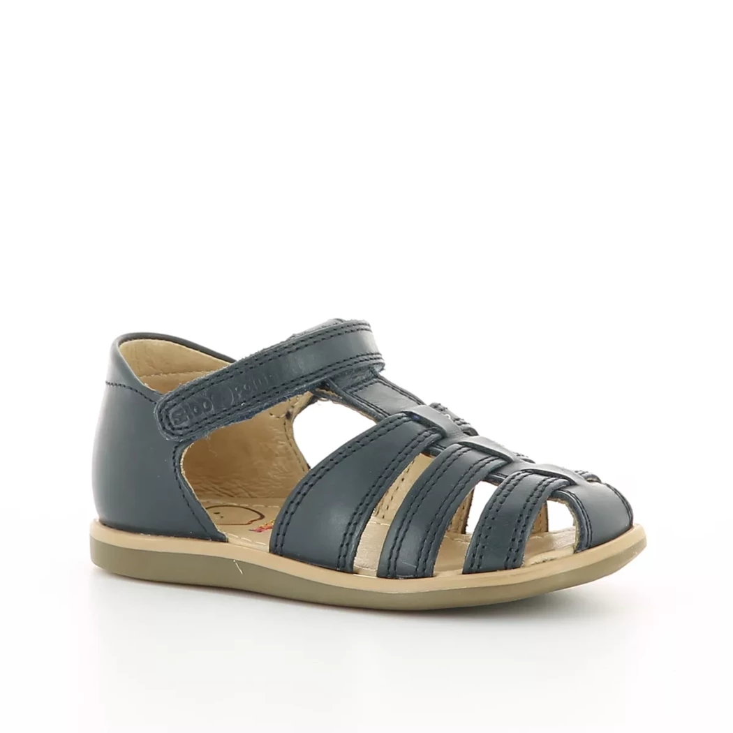 Image (1) de la chaussures Shoo pom - Sandales et Nu-Pieds Bleu en Cuir