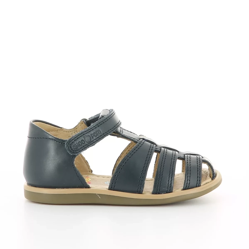 Image (2) de la chaussures Shoo pom - Sandales et Nu-Pieds Bleu en Cuir