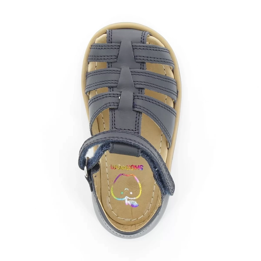 Image (6) de la chaussures Shoo pom - Sandales et Nu-Pieds Bleu en Cuir