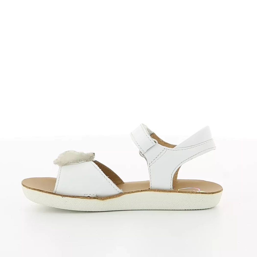 Image (4) de la chaussures Shoo pom - Sandales et Nu-Pieds Blanc en Cuir