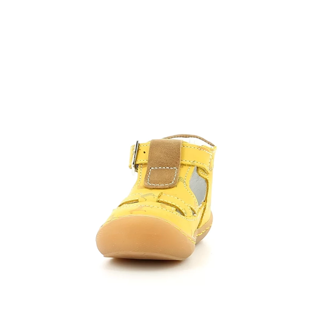 Image (5) de la chaussures Bellamy - Bottines ouvertes Jaune en Cuir