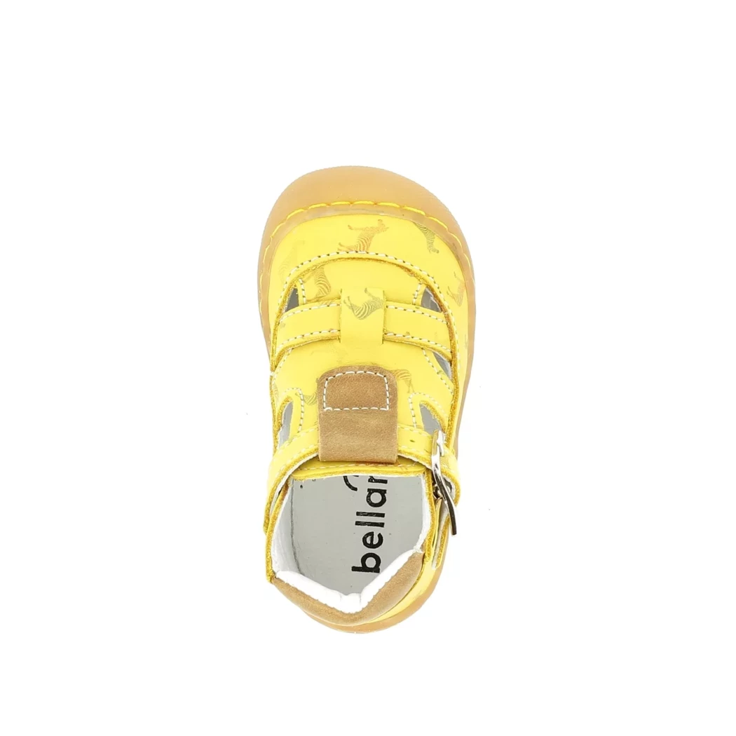 Image (6) de la chaussures Bellamy - Bottines ouvertes Jaune en Cuir