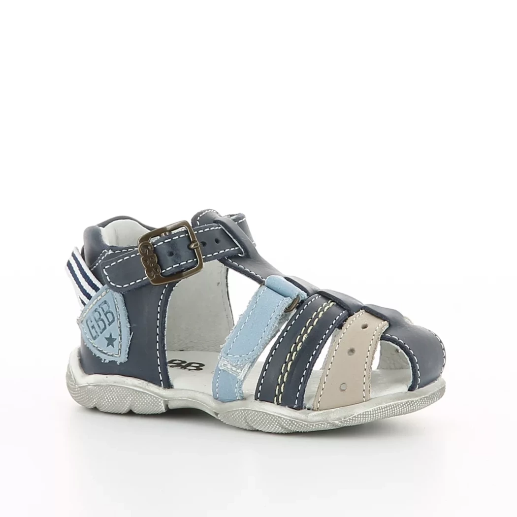Image (1) de la chaussures GBB - Sandales et Nu-Pieds Bleu en Cuir
