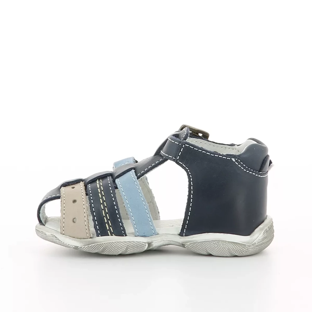 Image (4) de la chaussures GBB - Sandales et Nu-Pieds Bleu en Cuir