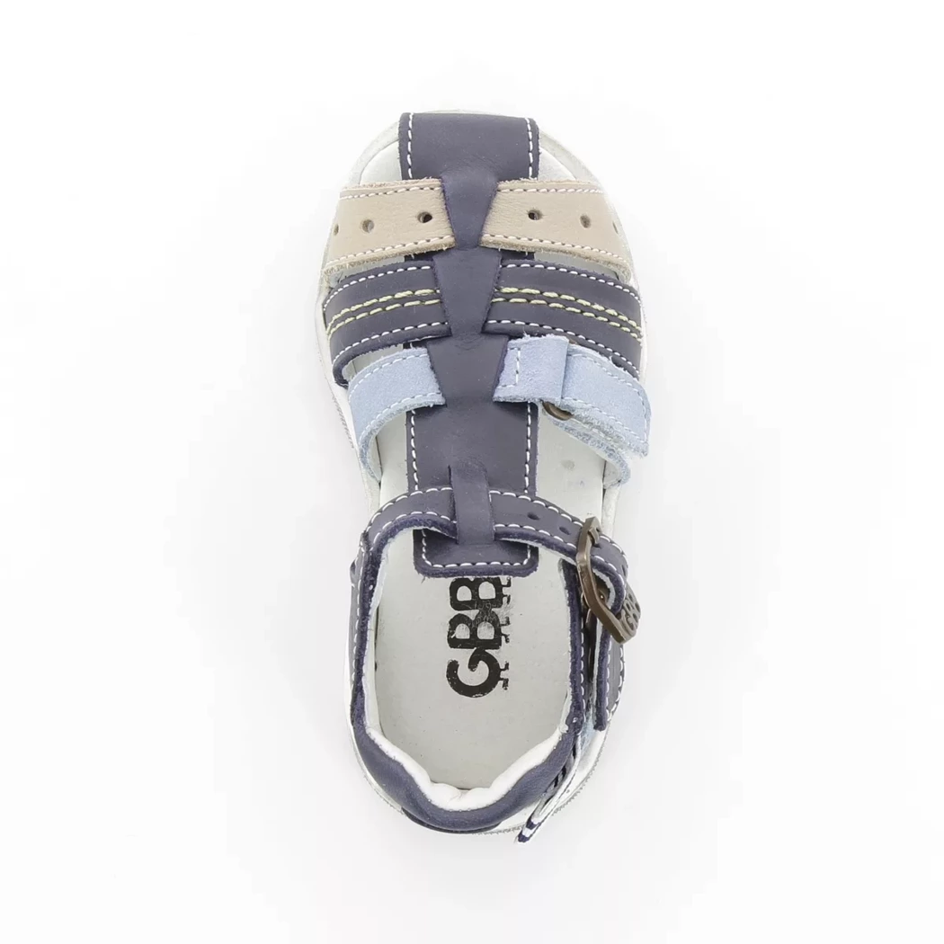 Image (6) de la chaussures GBB - Sandales et Nu-Pieds Bleu en Cuir