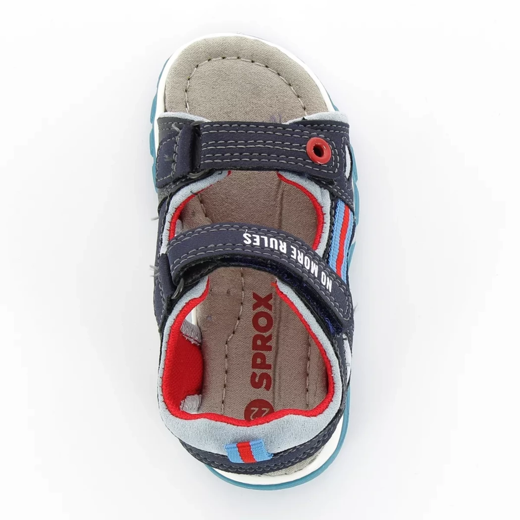 Image (6) de la chaussures Sprox - Sandales et Nu-Pieds Bleu en Cuir synthétique