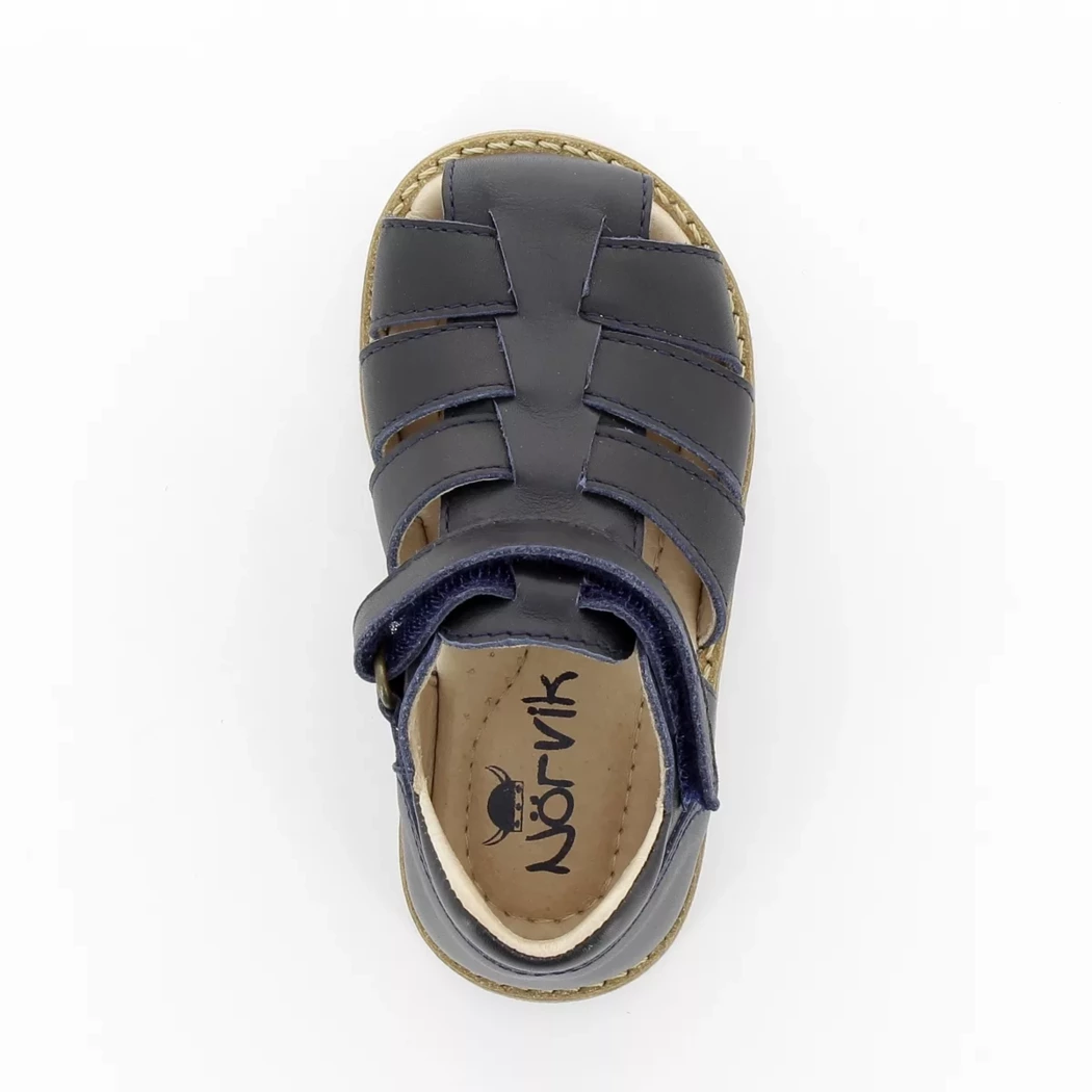 Image (6) de la chaussures Norvik - Sandales et Nu-Pieds Bleu en Cuir