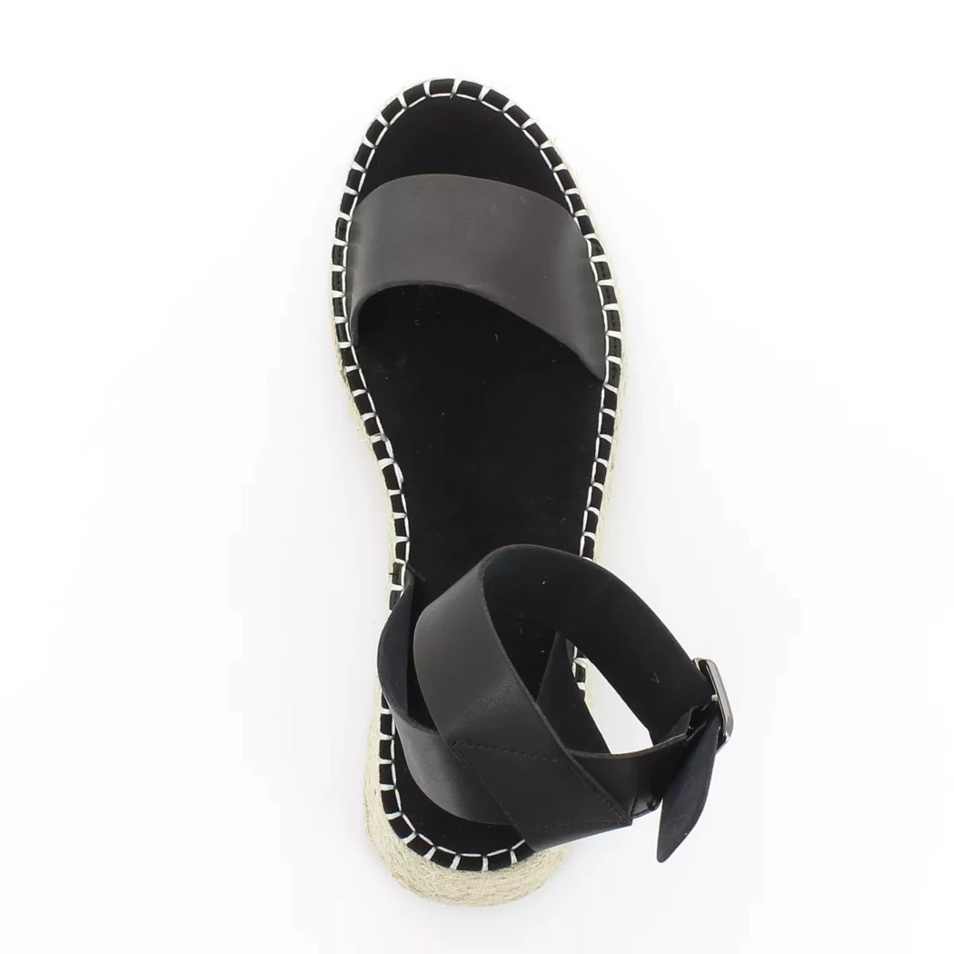 Image (6) de la chaussures Poelman - Sandales et Nu-Pieds Noir en Cuir synthétique