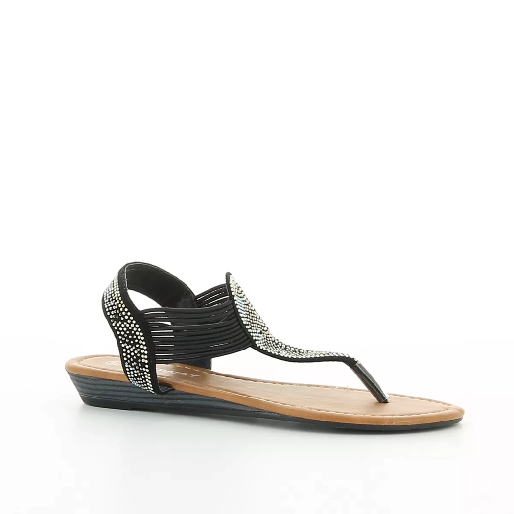 Image (1) de la chaussures BBS - Sandales et Nu-Pieds Noir en Textile