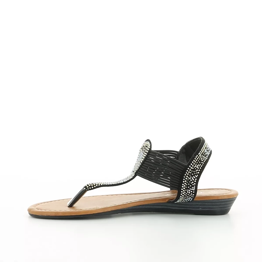 Image (4) de la chaussures BBS - Sandales et Nu-Pieds Noir en Textile