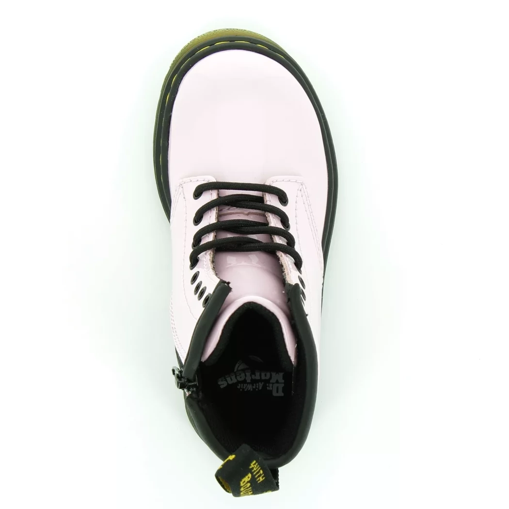 Image (6) de la chaussures Dr. Martens - Bottines Rose en Cuir vernis