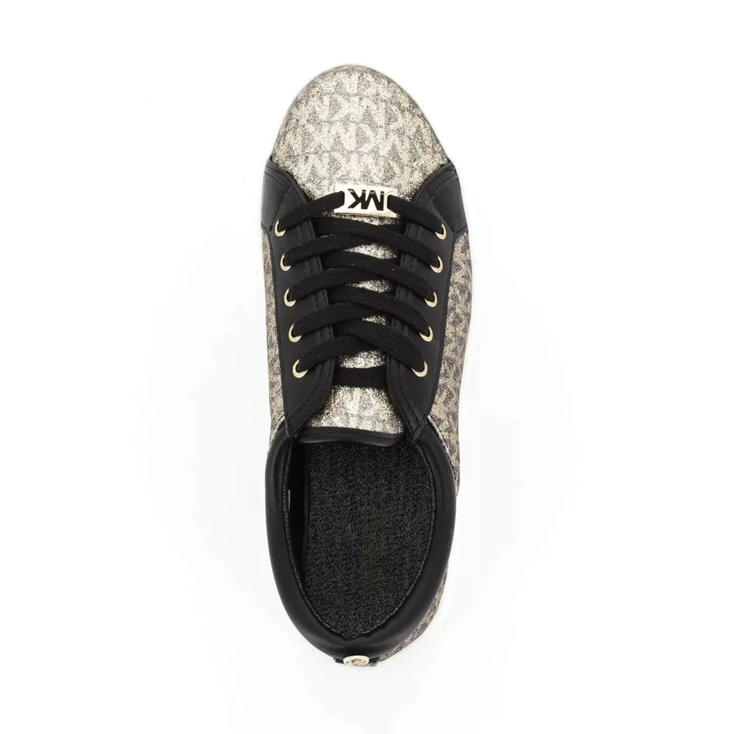 Image (6) de la chaussures Michael Kors Kids - Chaussures à lacets Noir en Cuir synthétique