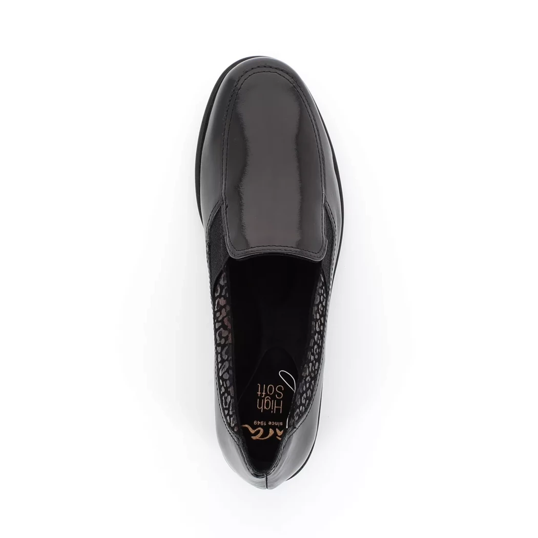 Image (6) de la chaussures Ara - Mocassins Noir en Cuir vernis