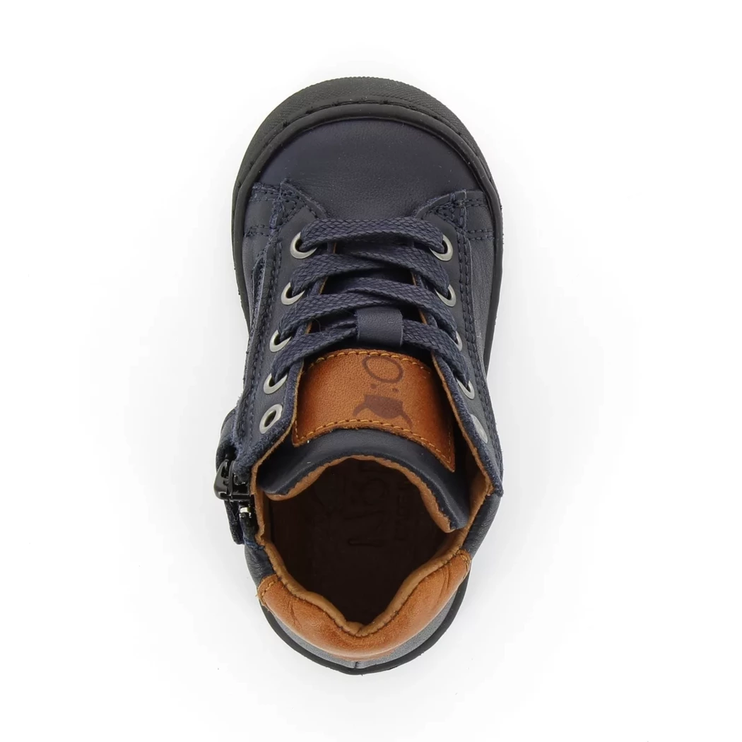 Image (6) de la chaussures Norvik - Bottines Bleu en Cuir