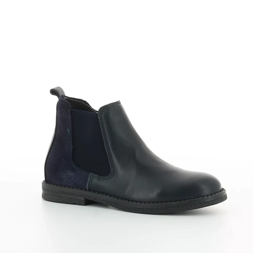 Image (1) de la chaussures Norvik - Boots Bleu en Cuir
