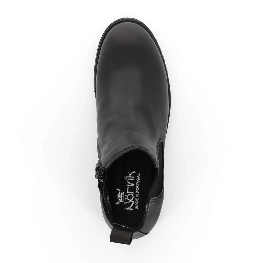 Image (6) de la chaussures Norvik - Boots Noir en Cuir