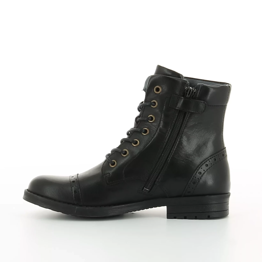Image (4) de la chaussures Norvik - Bottines Noir en Cuir