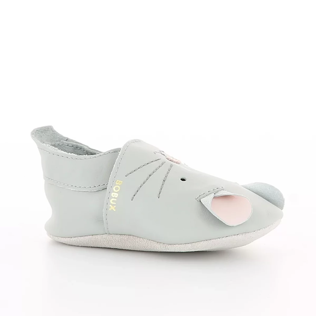 Image (1) de la chaussures Bobux - Chaussons bébé Gris en Cuir