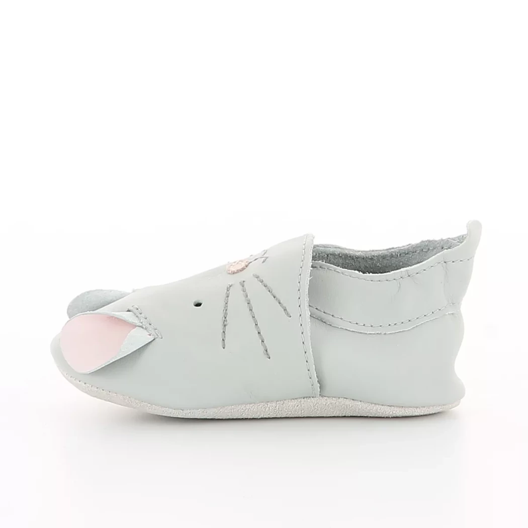 Image (4) de la chaussures Bobux - Chaussons bébé Gris en Cuir
