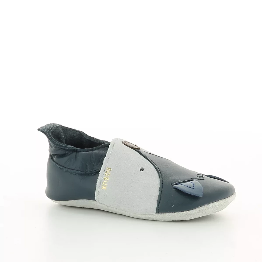 Image (1) de la chaussures Bobux - Chaussons bébé Bleu en Cuir