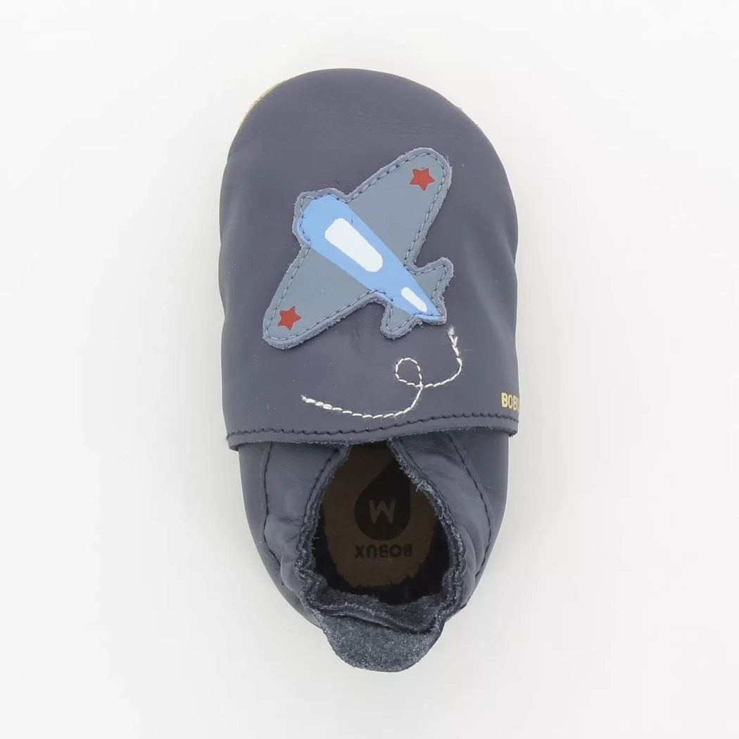 Image (6) de la chaussures Bobux - Chaussons bébé Gris en Cuir