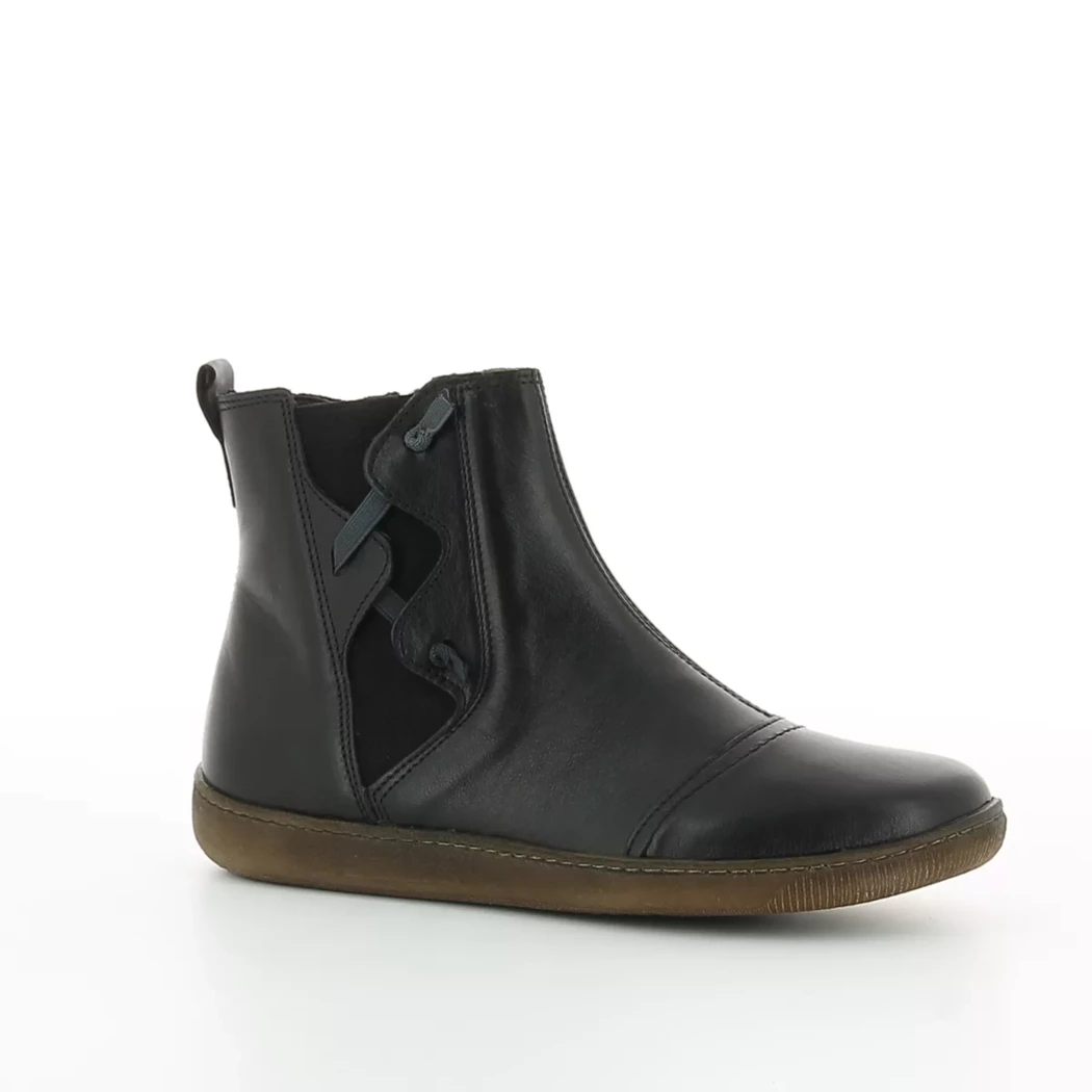 Image (1) de la chaussures Foot light - Boots Noir en Cuir