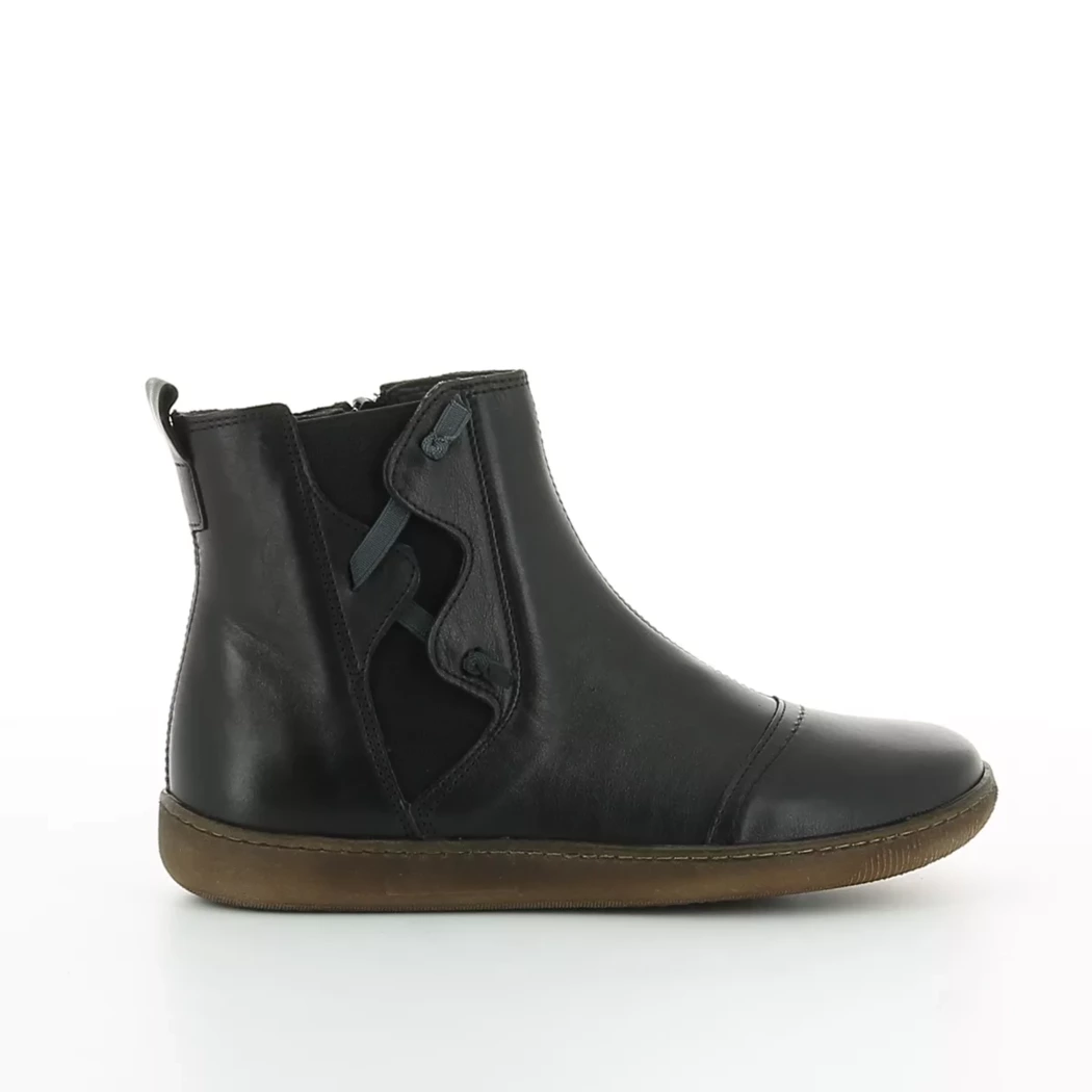 Image (2) de la chaussures Foot light - Boots Noir en Cuir