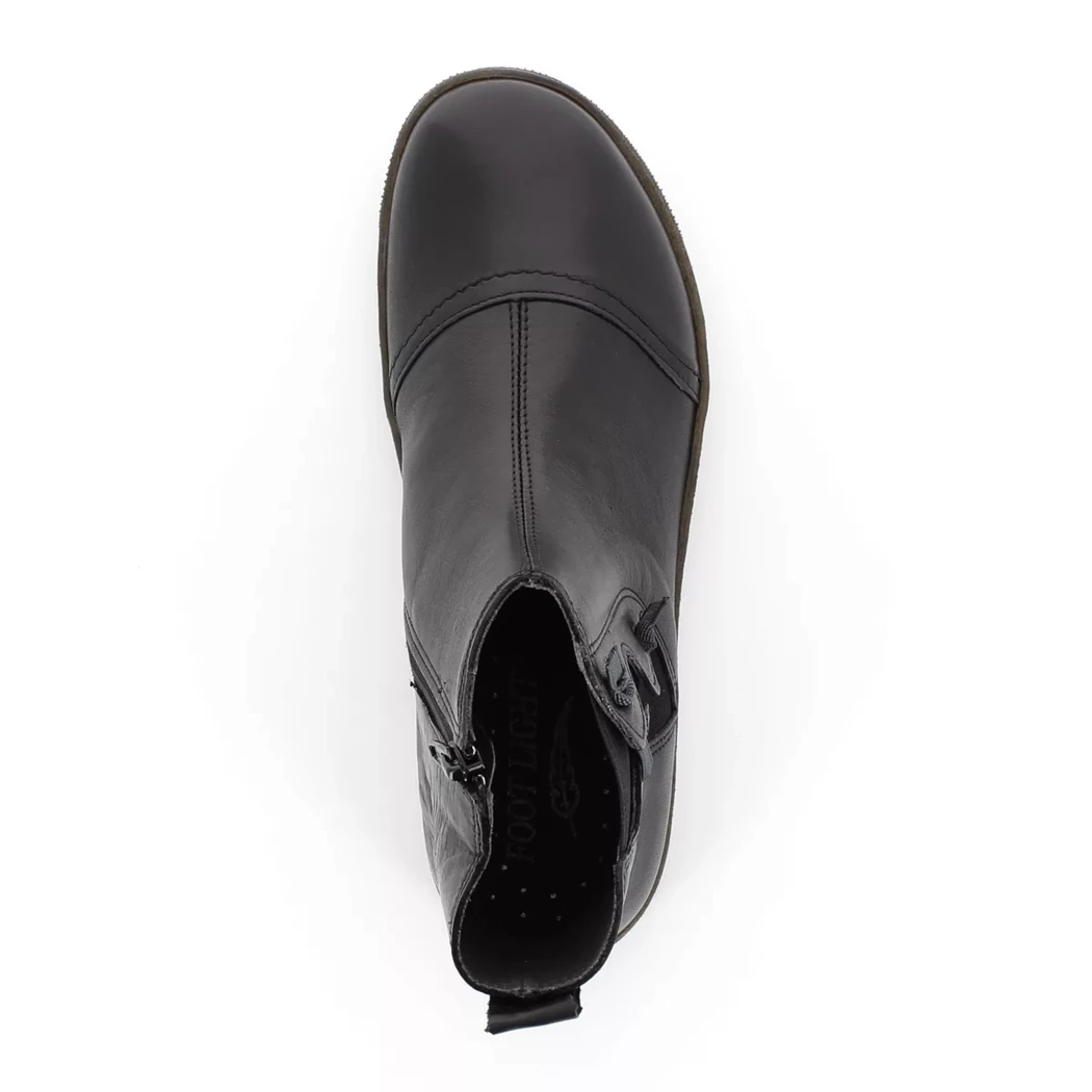 Image (6) de la chaussures Foot light - Boots Noir en Cuir