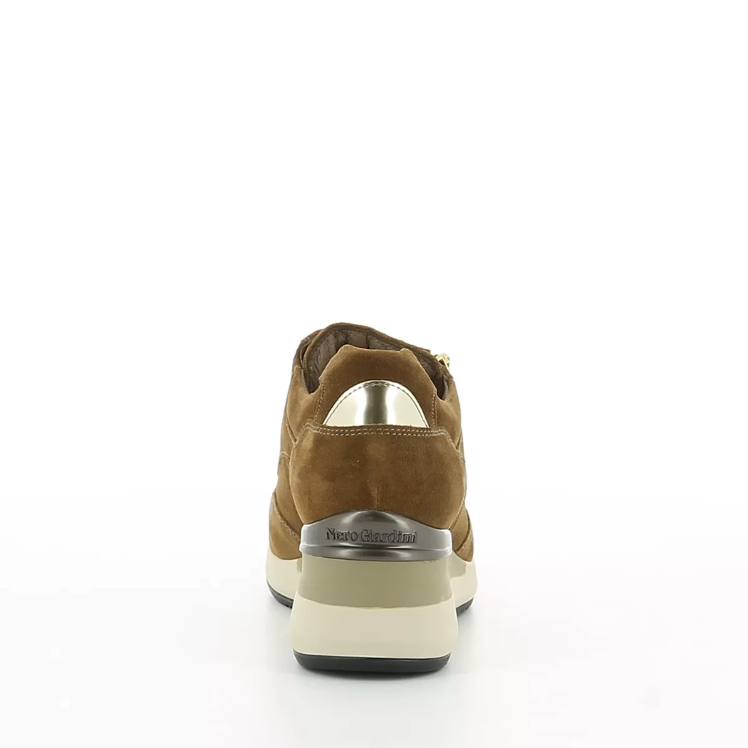 Image (3) de la chaussures Nero Giardini - Baskets Cuir naturel / Cognac en Cuir nubuck