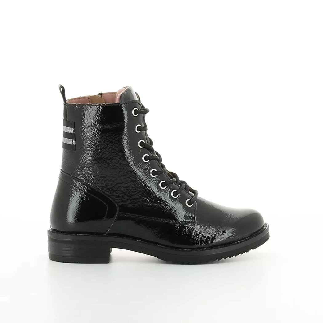 Image (2) de la chaussures Poelman - Bottines Noir en Cuir vernis