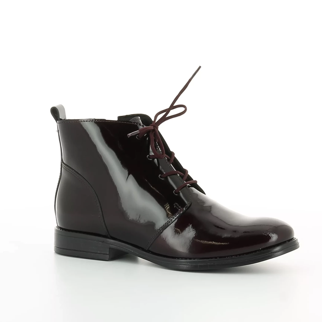 Image (1) de la chaussures margarita mariotti - Bottines Bordeaux en Cuir vernis