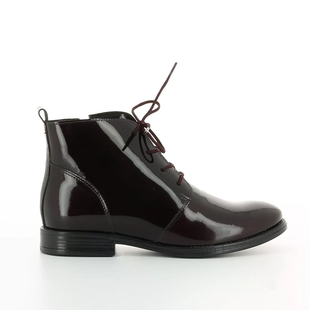 Image (2) de la chaussures margarita mariotti - Bottines Bordeaux en Cuir vernis