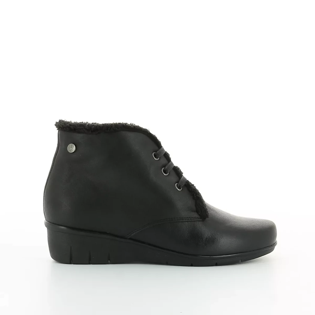 Image (2) de la chaussures Valeria's - Bottines Noir en Cuir