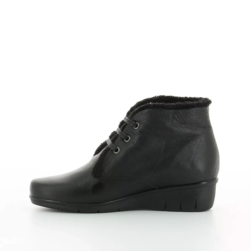 Image (4) de la chaussures Valeria's - Bottines Noir en Cuir
