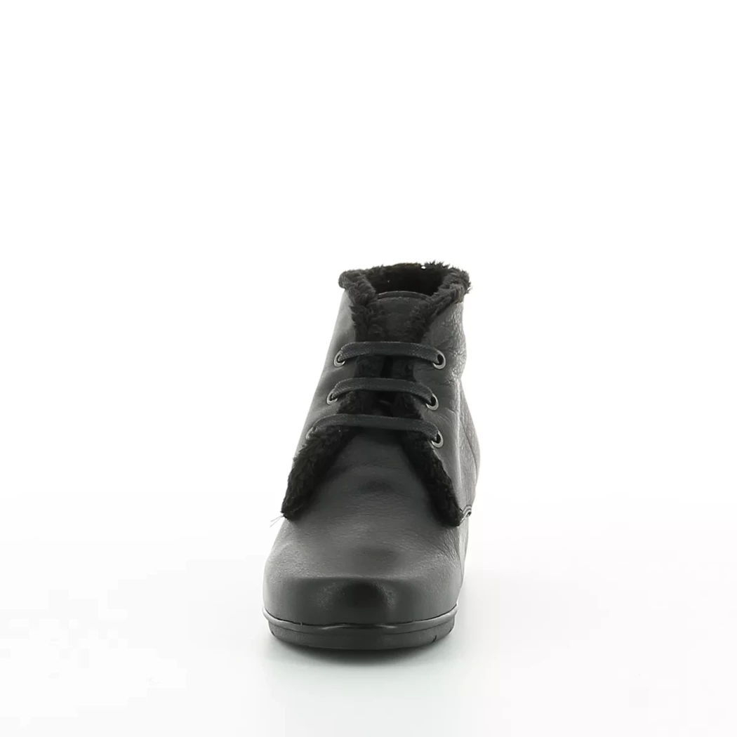Image (5) de la chaussures Valeria's - Bottines Noir en Cuir