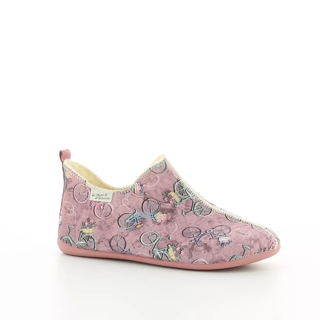 Image (1) de la chaussures La Maison de l'Espadrille - Pantoufles et Chaussons Rose en Textile