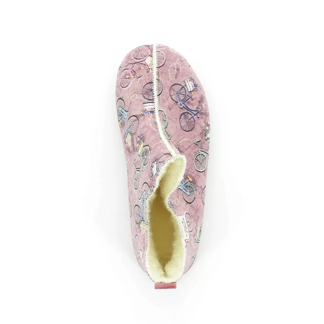 Image (6) de la chaussures La Maison de l'Espadrille - Pantoufles et Chaussons Rose en Textile