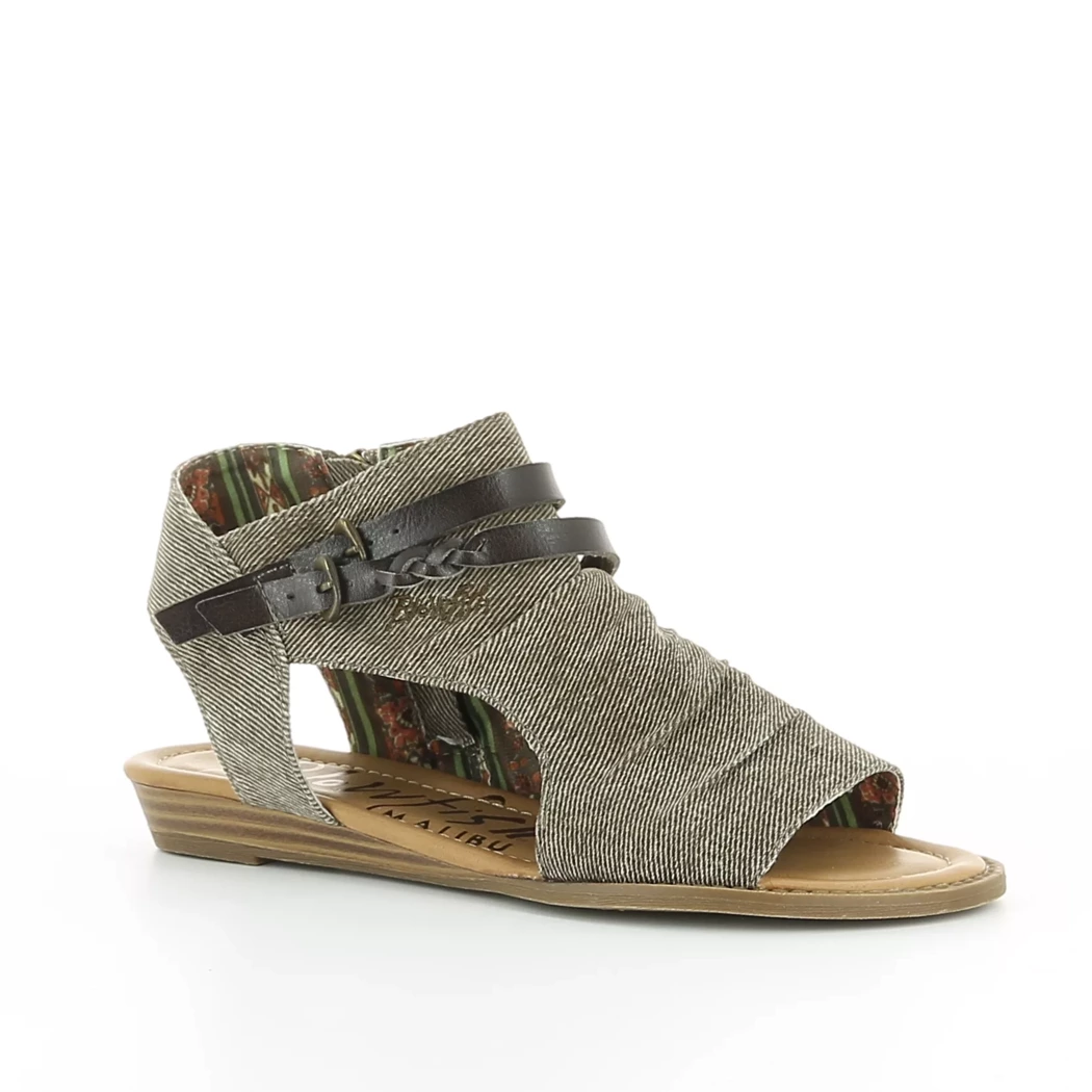 Image (1) de la chaussures Blowfish - Sandales et Nu-Pieds Marron en Textile