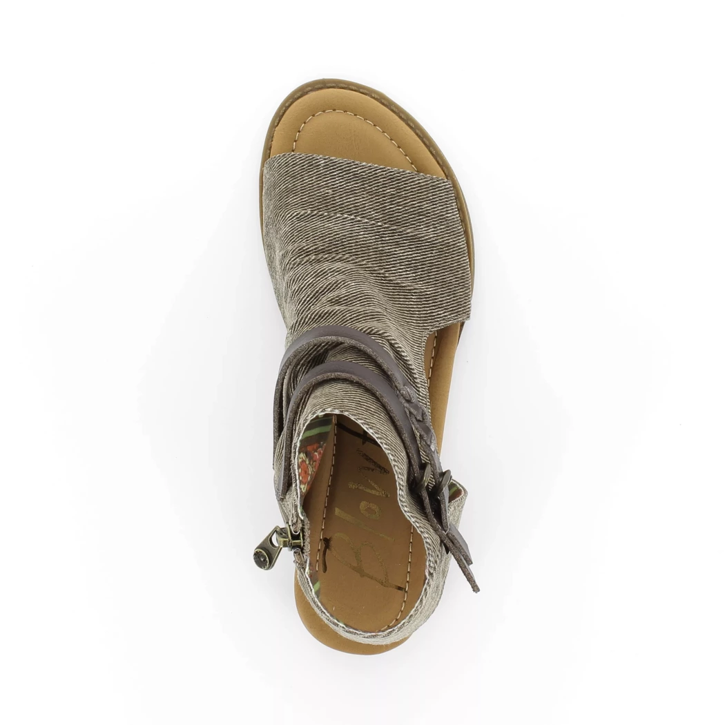 Image (6) de la chaussures Blowfish - Sandales et Nu-Pieds Marron en Textile