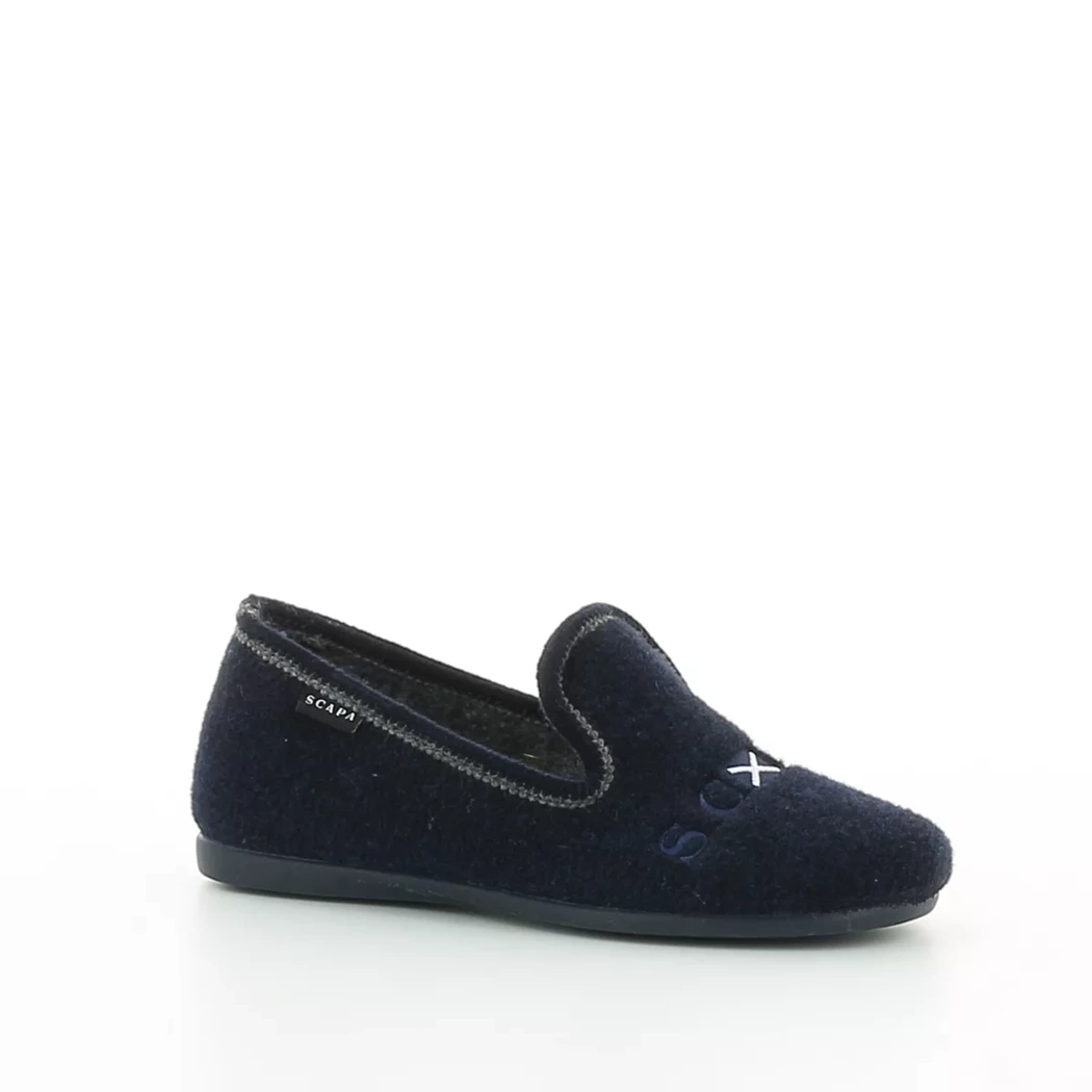 Image (1) de la chaussures Scapa - Pantoufles et Chaussons Bleu en Textile