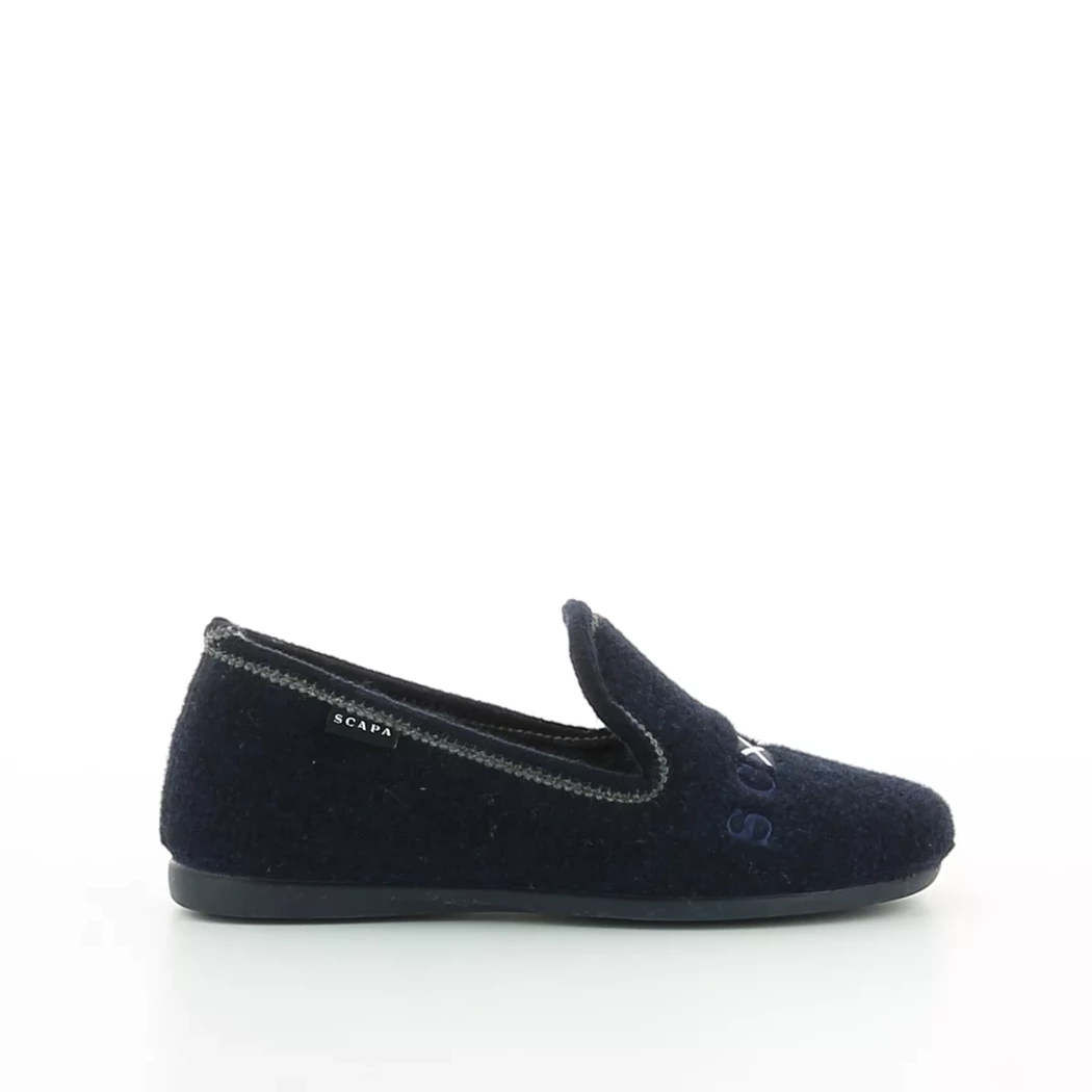 Image (2) de la chaussures Scapa - Pantoufles et Chaussons Bleu en Textile