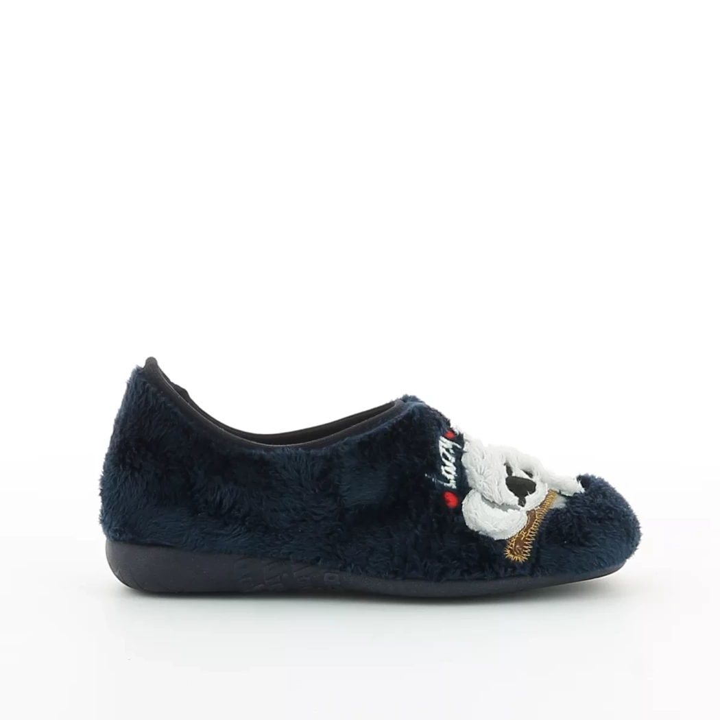 Image (2) de la chaussures Vulladi - Pantoufles et Chaussons Bleu en Textile