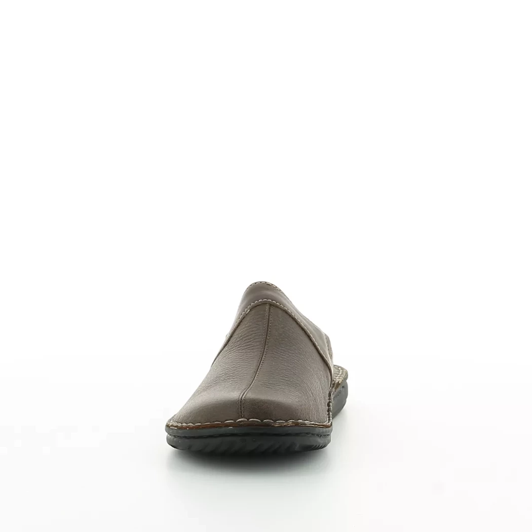 Image (5) de la chaussures Calba - Pantoufles et Chaussons Marron en Cuir