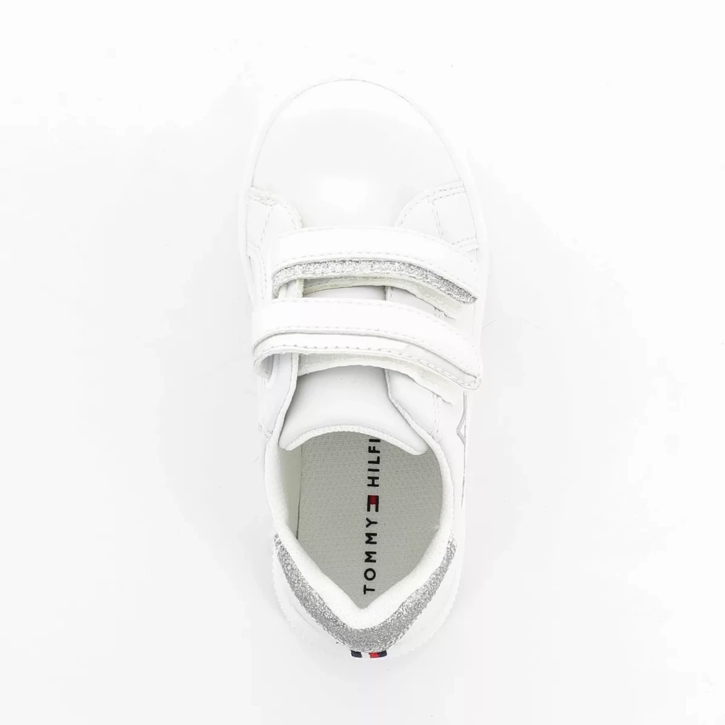 Image (6) de la chaussures Tommy Hilfiger - Chaussures à velcro Blanc en Cuir synthétique