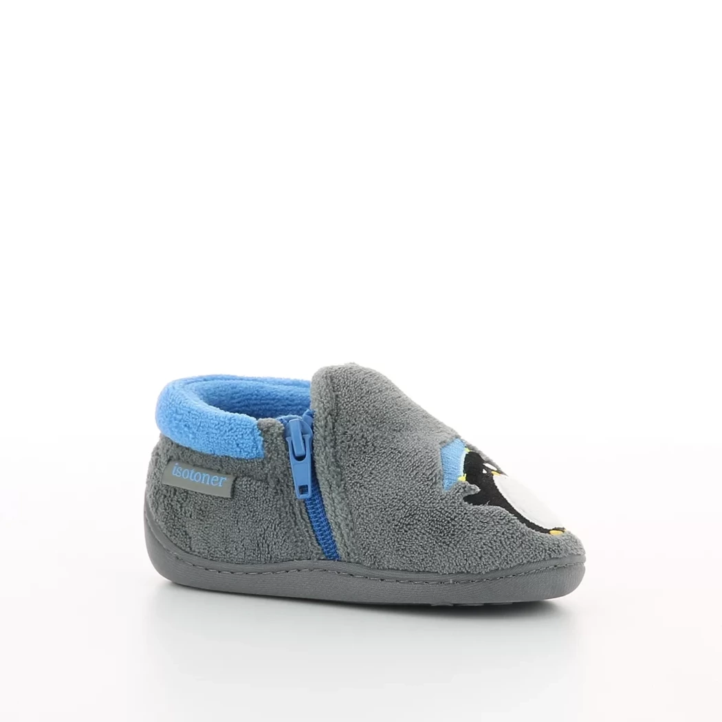 Image (1) de la chaussures Isotoner - Pantoufles et Chaussons Gris en Textile